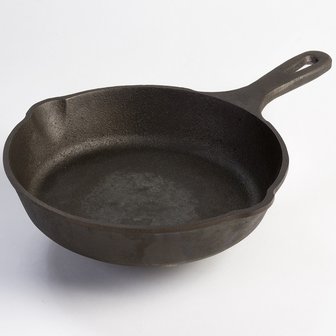 Symmetrie oriëntatie lus Gietijzeren Steelpan / Skillet 22 cm - dekachelerij