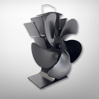 5 bladen kachelventilator