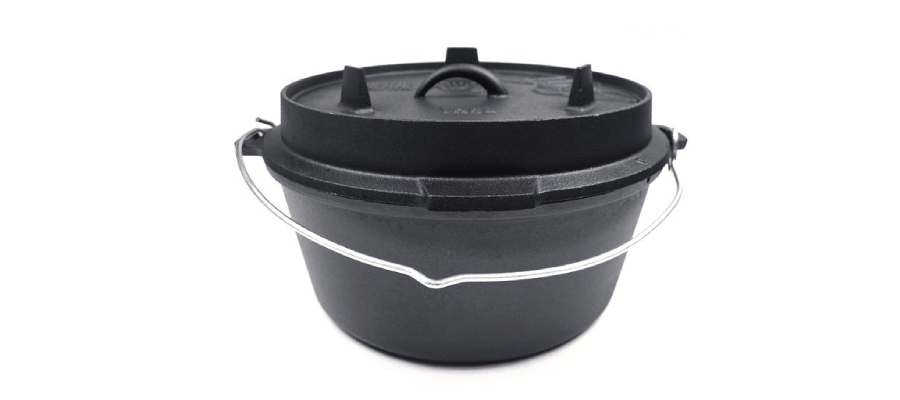 Dutch oven en potje wax van het merk Valhal Outdoor.